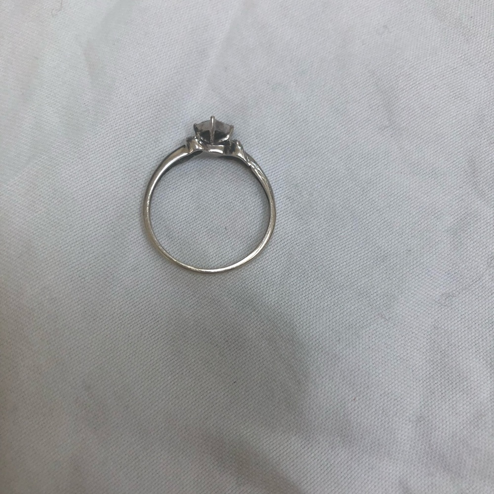 🔴🆑Authentic 💯% Real 14k White Gold Ring With Natural Diamonds🆑🔴 - Picture 6 of 8